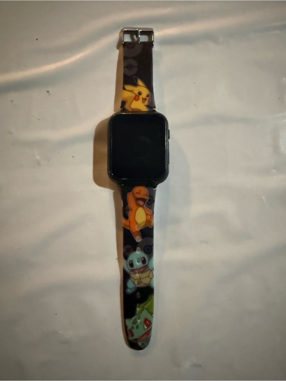 Pokémon Branded Watch — Black Case with White Band by Accutime Watch Corp.